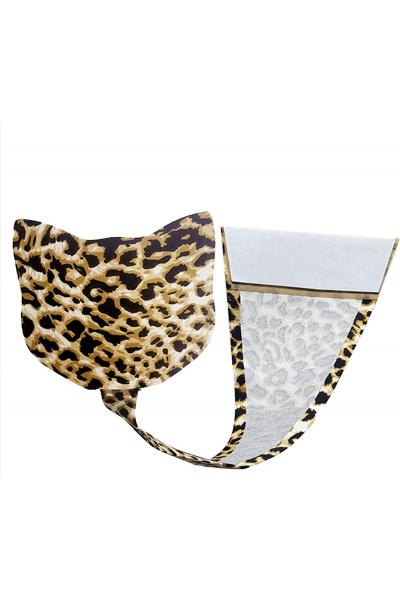 Bikini Adezivi fara Bretele, Forma Pisica, Leopard, S, JGF Lingerie