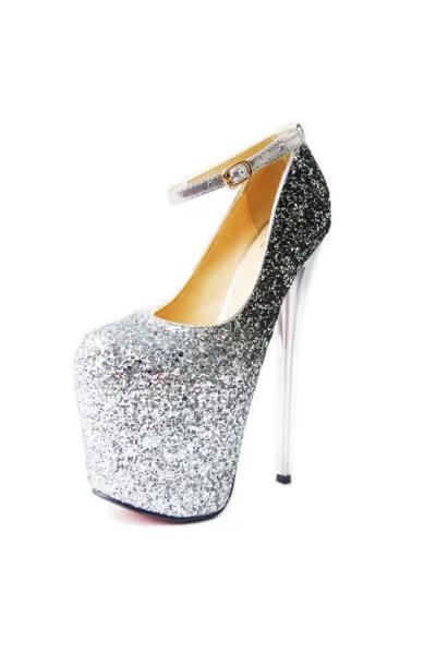 Pantofi Sexy Silvery, Size 37, Argintiu