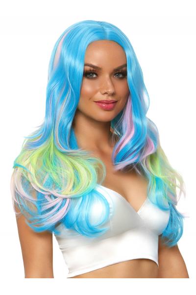 Peruca Mystic hue long wig Albastru
