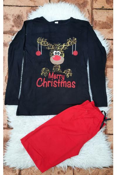 Pijama cu maneca lunga Merry Christmas