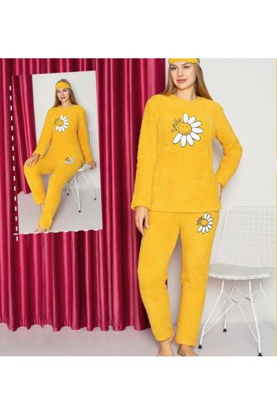 Pijama dama cocolino Half Sunflower