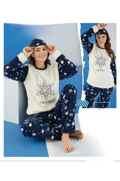 Pijama dama cocolino Snowflakes