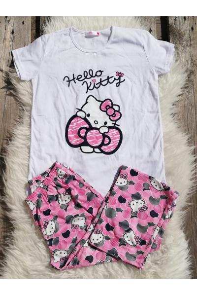 Pijama dama Hello Kitty roz