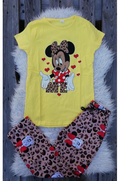 Pijama dama In Love Minnie Galben