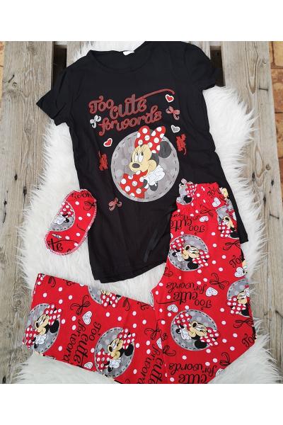 Pijama dama Minnie cute negru