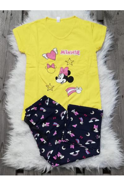 Pijama dama Minnie Happy galben