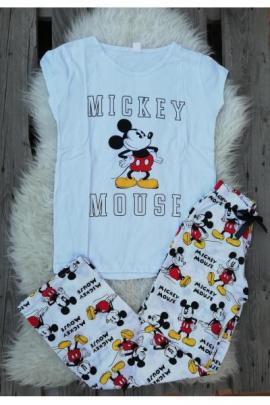 Pijama dama Home Mickey alb