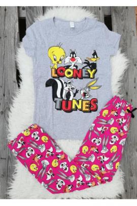 Pijama dama Junior Looney Toons gri